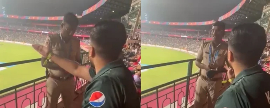 [VIDEO] Policeman Tells Pakistan Fans To Not Shout ‘Pakistan Zindabad’ At Chinnaswamy